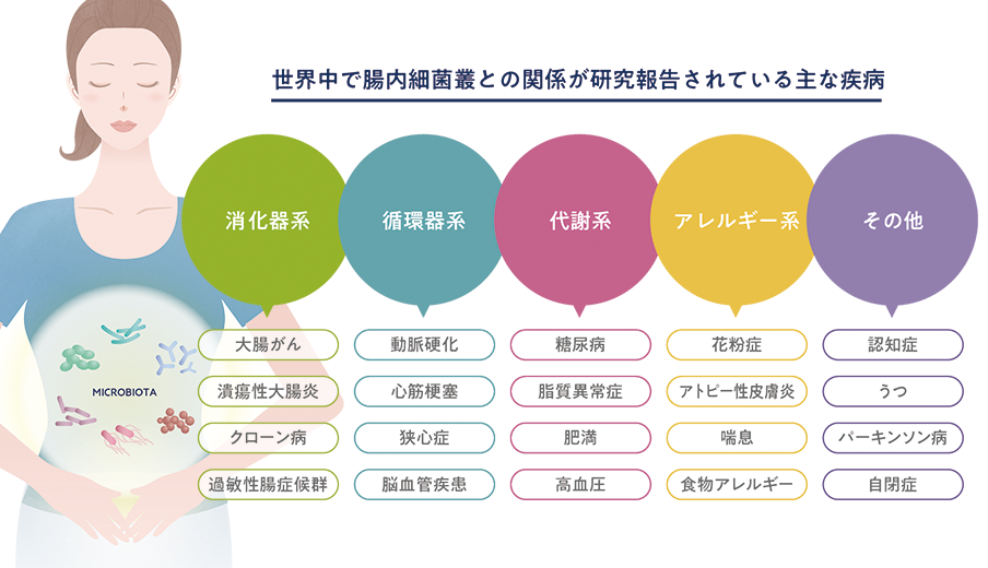 SYMGRAM病気と腸内細菌の関連