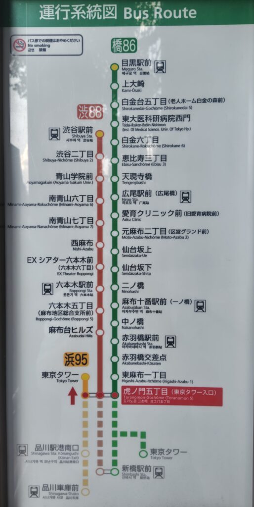 都営バス路線図_目黒渋谷方面